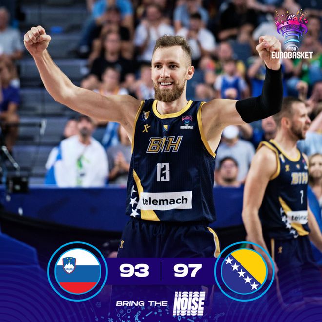 斯洛文尼亚险胜晋级,波黑队失利 斯洛文尼亚险胜晋级,波黑队失利