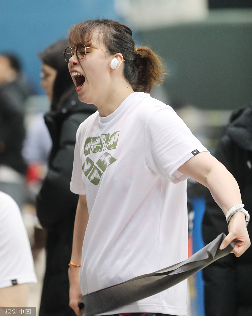 中国田径选手傅园慧突破个人最好成绩